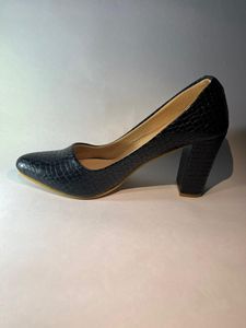Black Block Heels Size Available