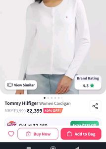 Tommy Hilfiger White Cardigan