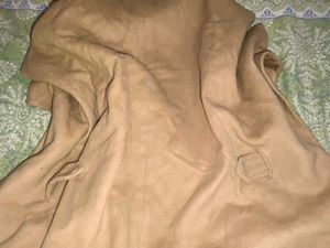 McGinn Wool Cape with Fur Hood