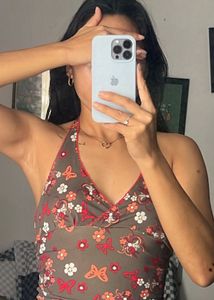 Floral Halter Top