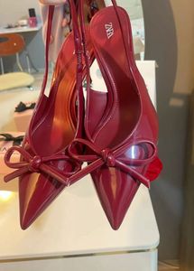 100% Zara Authentic Red Bow Heels