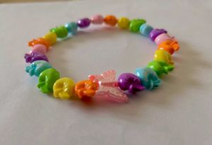 Colorful Beaded Butterfly Bracelet