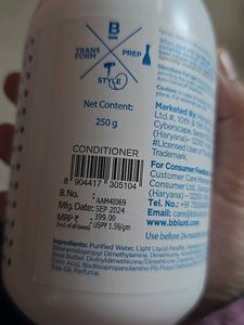 BBlunt Anti Dandruff Conditioner 250g