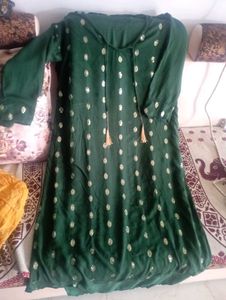 Sequence Work Green Kurti