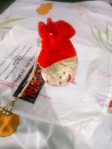 Red &amp; Gold Potli Bag
