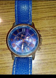Vintage Geneva Blue Watch