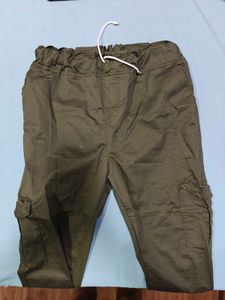 Olive Green Stretchable Joggers