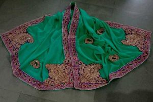 Green Embroidered Kurta Salvar