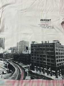 White Graphic Print Tee