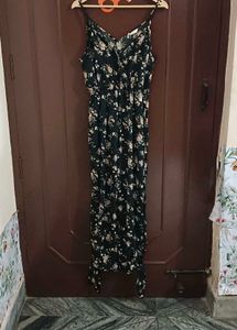 Black Floral Jumpsuit