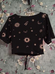 H&amp;M Crop Black Top