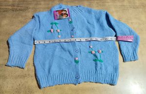 Cute Floral Embroidered Cardigan