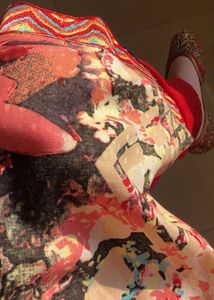Abstract Red Salwar Suit
