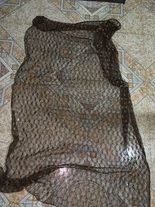 Brown Heart Pattern Dress