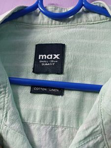 MAX Mint Green Casual Shirt