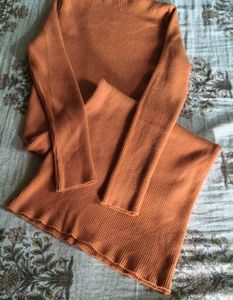 Ribbed Mock Neck Bodycon Dress