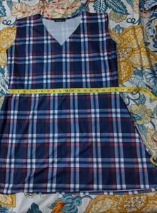 Blue Plaid Dress