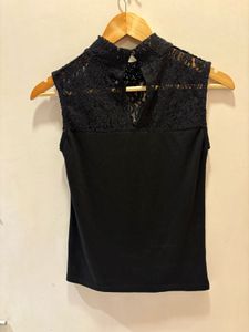 Elegant Black Lace Top