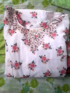 Floral Printed Long Gown