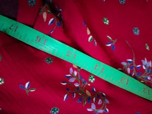 Red Floral Ethnic Skirt &amp; Top Set