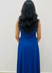 Fixed Price Elegant Blue Ethnic Gown