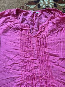 Pink Embellished Tunic Top