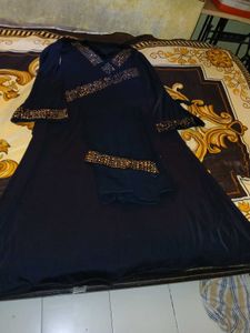 Abaya Orange Stone Work