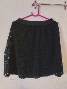 Floral Net Skirt