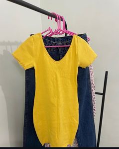 Yellow Mini Dress