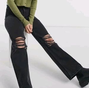 combo of white shirt and charcoal jeans