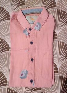 Product :-Shirt  Colour :-Pink  Pattern :- Printed