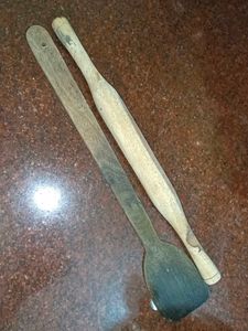 Combo - Wooden Rolling Pin/Belan, Spatula, Blender