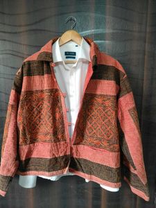 Ethnic Hand Embroidery Print Jacket