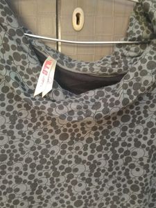 Stylish Grey Patterned Top