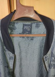 Stylish Blue Bomber Jacket