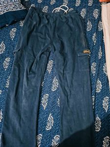 Blue Cargo Sweatpants