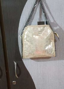 Metallic Chain Detail Bag