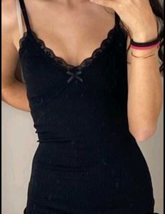 Cami Top Black Dress