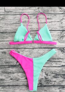 Two-Tone Bikini Set