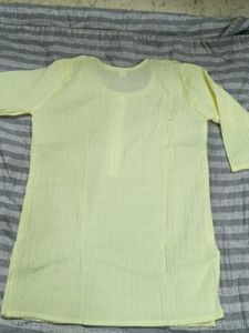 Yellow Button-Down Top