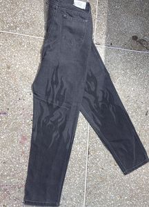 Flame Graphic Jeans