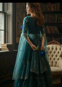 enchanting teal &amp; embroided fantasy gown (✯⁠ᴗ⁠✯✿⁠)