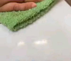 Transparent Table Cover with Lace Border