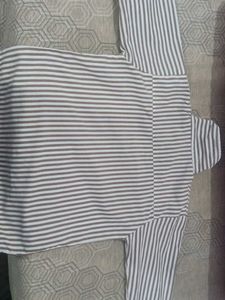 Striped Button-Up Shirt