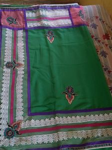 Chiffon Fabric And Net Ki Sundar Sadi