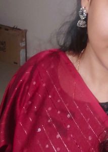 Maroon Saree