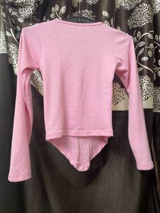 Pink Long Sleeve Top