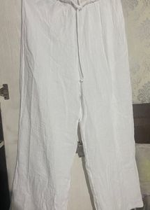 White Wide Leg Pants