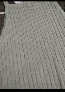 Grey Knit Tank Top