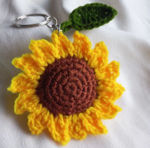 🌻Sunflower Crochet Keychain-Handcrafted with Love